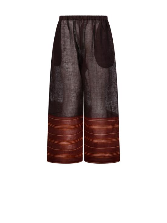 26SS 토리버치 스트레이트 팬츠 175276 200 DARK CHOCOLATE ORANGE