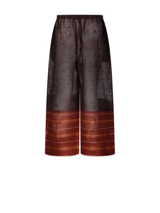 26SS 토리버치 스트레이트 팬츠 175276 200 DARK CHOCOLATE ORANGE - TORY BURCH