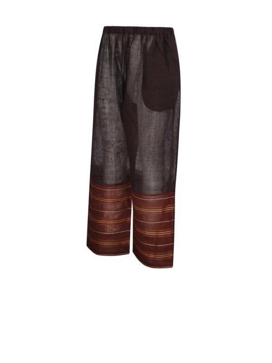 26SS 토리버치 스트레이트 팬츠 175276 200 DARK CHOCOLATE ORANGE - TORY BURCH