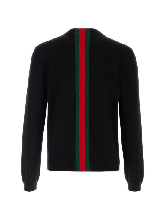 26FW 구찌 웹 파인 니트 울 스웨터 875161XKFPA 1060 - GUCCI