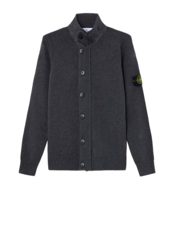 26FW 스톤 아일랜드 레귤러 핏 버튼 플래킷 집업 점퍼 L2S15 5100047 S00A3 V0M62 LEAD GREY MELANGE DOM