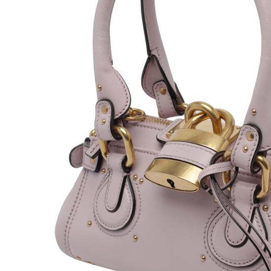 26FW 끌로에 스몰 그레인드 레더 패딩턴 백 CH26SS805P75 6F8 PINK - CHLOE