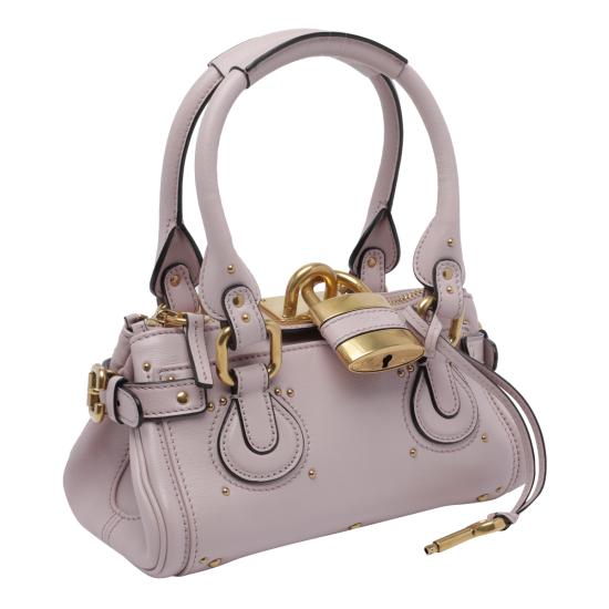 26FW 끌로에 스몰 그레인드 레더 패딩턴 백 CH26SS805P75 6F8 PINK - CHLOE