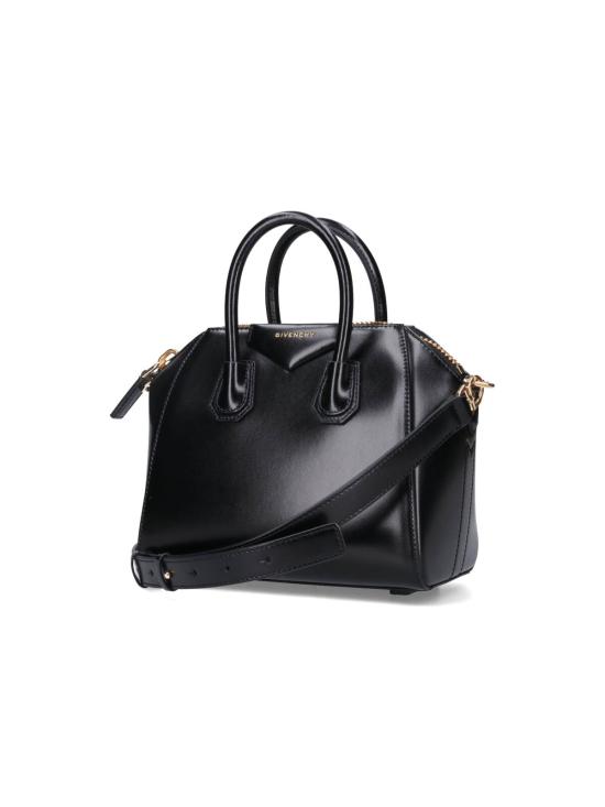 26FW 지방시 레더 미니 안티고나 토트백 BB5148B2AT 001 BLACK - GIVENCHY