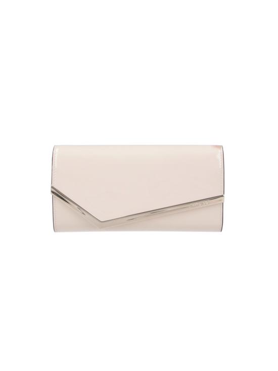 26FW 지미추 클러치/파우치 EMMIE PAT LATTE LIGHT GOLD WHITE
