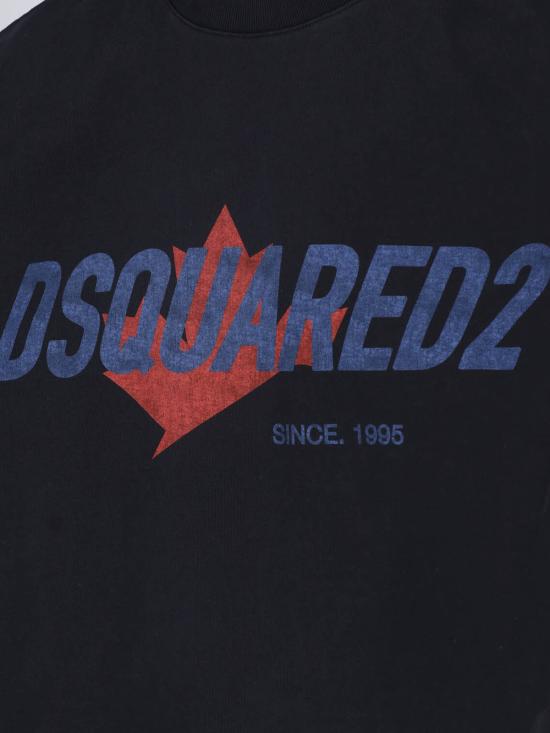 26FW 디스퀘어드2 반팔 티셔츠 S74GD1556 D20106 900 Black - DSQUARED2