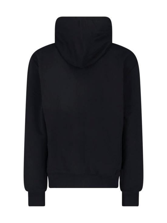 26FW 아미 스몰 하트 로고 코튼 후드 집업 HSW765 730 045 Black - AMI