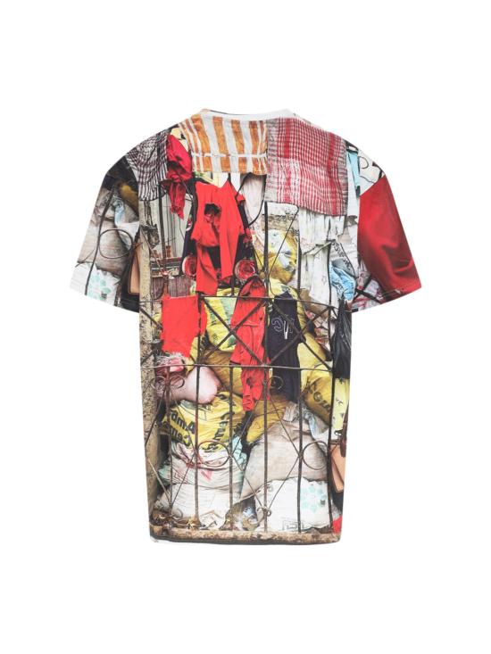 26FW 비비안웨스트우드 자수 로고 크롭 코튼 반팔 티셔츠 3G010018 J00C7 O301 Multicolor - VIVIENNE WESTWOOD