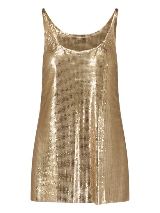 26FW 파코라반 민소매 티셔츠 25PITO054MH0006 P794 Gold