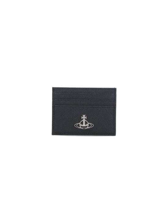 26FW 비비안웨스트우드 ORB 플랫 카드 홀더 54030006W L001N N401 BLACK