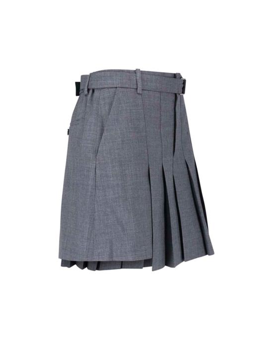 26FW 사카이 숏 스커트 26 08573 301 Grey - SACAI