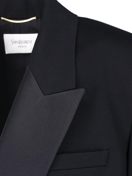 26FW 생로랑 더블 브레스티드 턱시도 자켓 A003I9 Y7E63 1000 BLACK - SAINT LAURENT