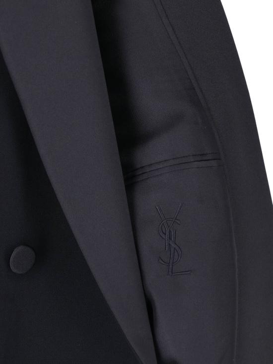 26FW 생로랑 더블 브레스티드 턱시도 자켓 A003I9 Y7E63 1000 BLACK - SAINT LAURENT