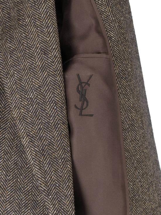 26FW 생로랑 수트 자켓 859880 Y3L22 2012 BROWN - SAINT LAURENT