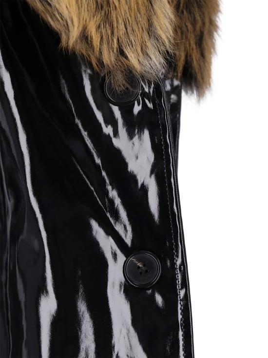 26FW 생로랑 무스탕 A003IK Y4L59 1000 Black - SAINT LAURENT