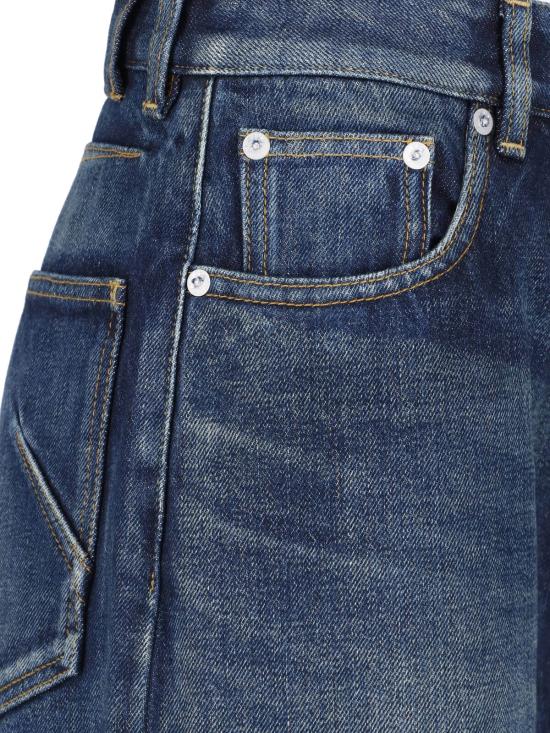 26FW 알라이아 데님 팬츠 AA9P1277D021C A24 Blue - ALAIA