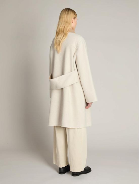 26FW 막스마라 코트 라나 도피오페토와 맥시 마르팅갈라 베이지 컬러의 카포토 - MAX MARA