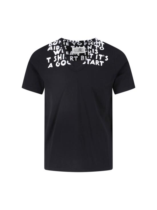 26FW MM6 메종마르지엘라 반팔 티셔츠 SH0GC0076 M20258 900 Black