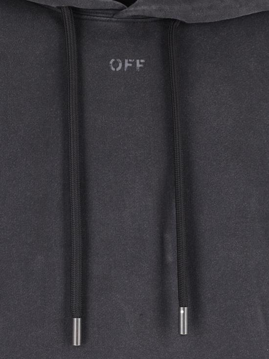 26FW 오프화이트 후드 티셔츠 44MBB085F26F00A001 VINTAGE BLACK - OFF WHITE