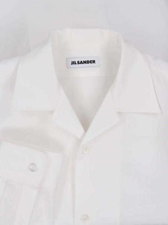 26FW 질샌더 긴팔 셔츠 J21DL0285 J45338 106 White - JIL SANDER