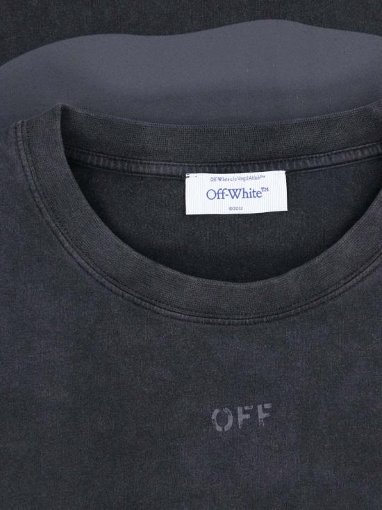 26FW 오프화이트 반팔 티셔츠 44MAA120F26J00T001 VINTAGE BLACK - OFF WHITE