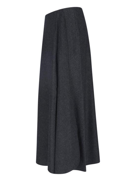 26FW 조르지오 아르마니 롱 스커트 GW003451 TE10537 U8131 Grey - GIORGIO ARMANI