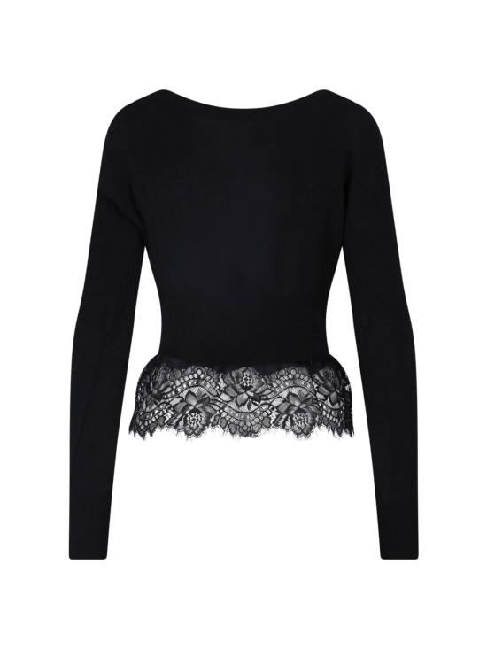 26FW 에르마노 설비노 스웨터 D492N301APPYU 95708 BLACK - ERMANNO SCERVINO