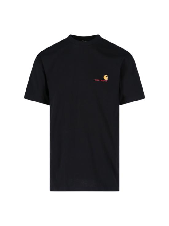 26FW 칼하트 WIP 숏슬리브 아메리칸 스크립트 티셔츠 I029956 89XX Black