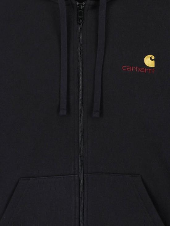 26FW 칼하트 WIP 후드 아메리칸 스크립트 자켓 I033063 89XX Black - CARHARTT WIP