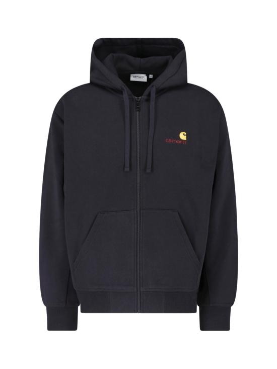 26FW 칼하트 WIP 후드 아메리칸 스크립트 자켓 I033063 89XX Black