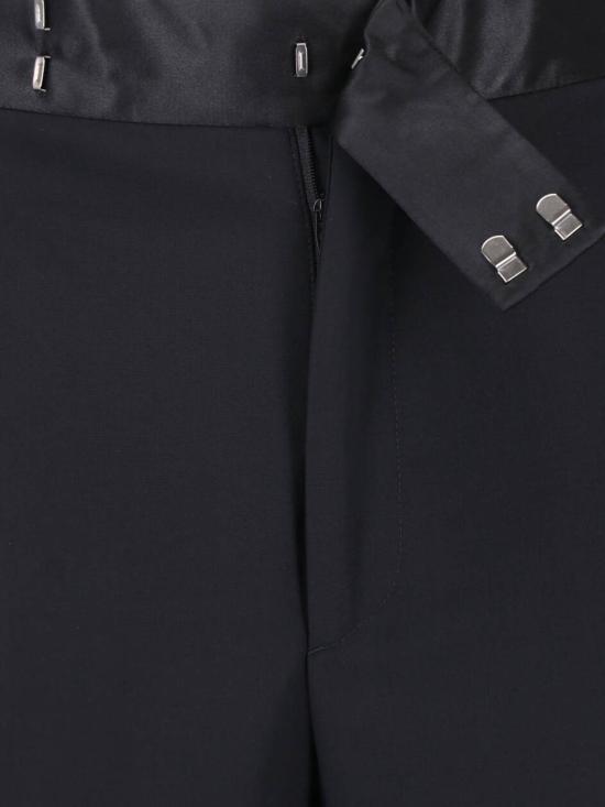 26FW 조르지오 아르마니 스트레이트 팬츠 GM004577 TE10043 UC001 BLACK - GIORGIO ARMANI
