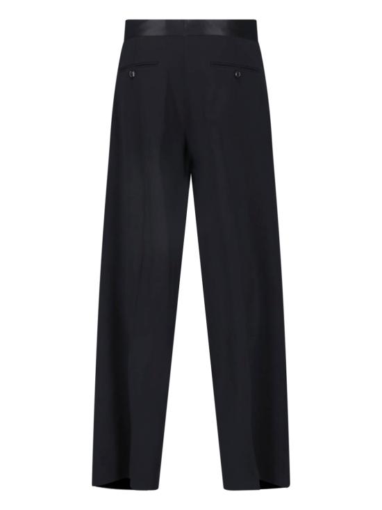 26FW 조르지오 아르마니 스트레이트 팬츠 GM004577 TE10043 UC001 BLACK - GIORGIO ARMANI