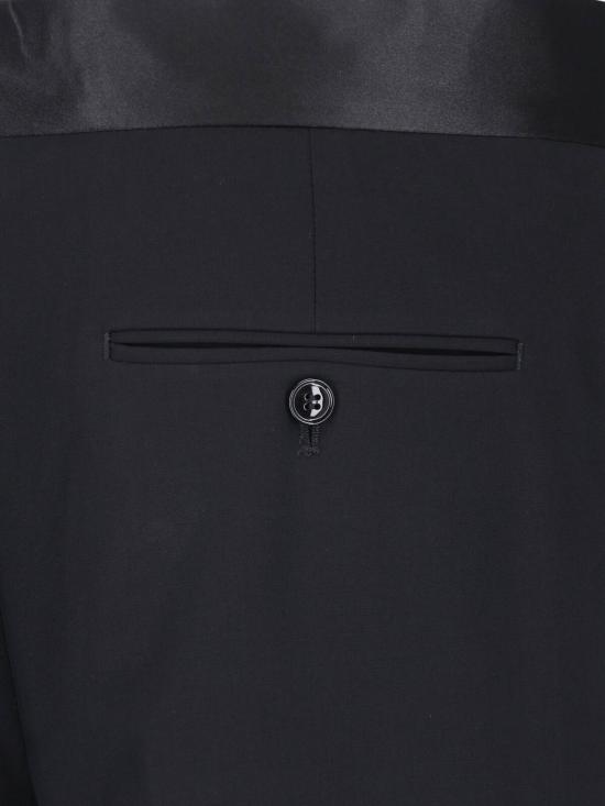 26FW 조르지오 아르마니 스트레이트 팬츠 GM004577 TE10043 UC001 BLACK - GIORGIO ARMANI