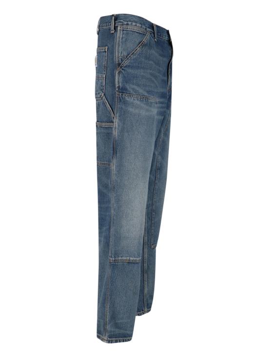 26FW 칼하트 WIP 스미스 데님 더블 니 팬츠 I032699 014Q Blue - CARHARTT WIP