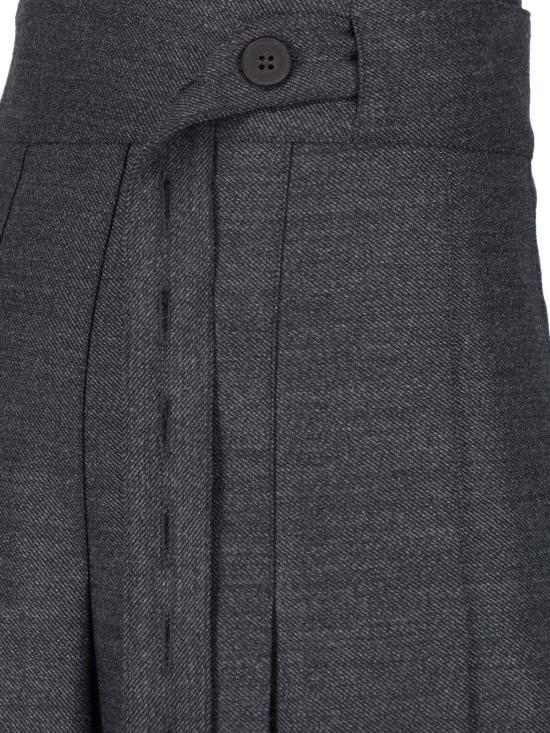 26FW 로에 롱 스커트 820 32 417 021 Grey - ROHE