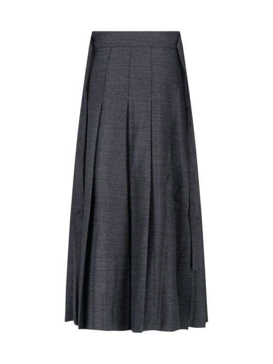 26FW 로에 롱 스커트 820 32 417 021 Grey - ROHE
