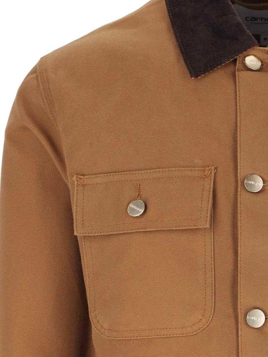 26FW 칼하트 WIP 디어본 캔버스 미시건 초어 코트 I031519 00S02 BROWN - CARHARTT WIP