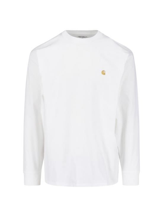 26FW 칼하트 WIP 롱슬리브 체이스 티셔츠 I026392 00RXX White