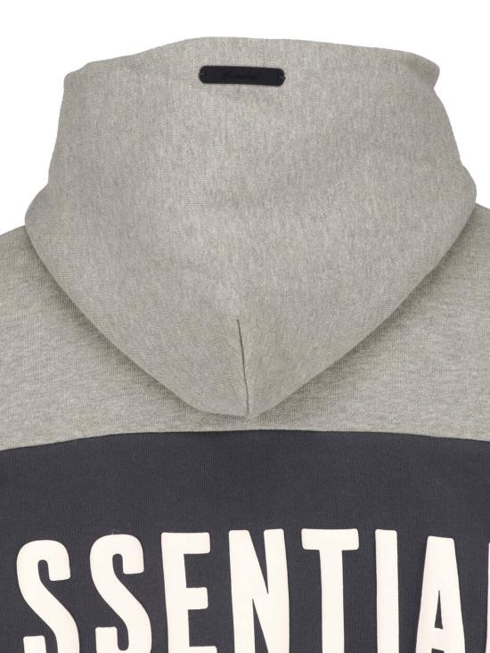 26SS 피어오브갓 후드 티셔츠 RW00283 SEAL HEATHER IRON GREY - FEAR OF GOD
