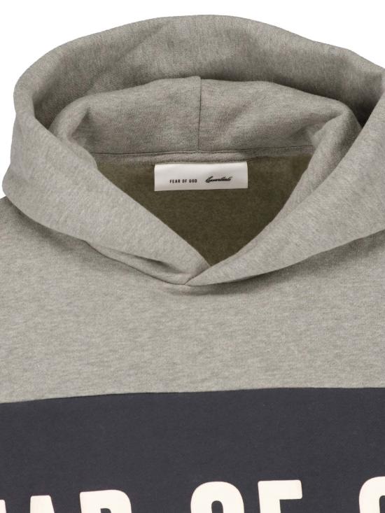 26SS 피어오브갓 후드 티셔츠 RW00283 SEAL HEATHER IRON GREY - FEAR OF GOD