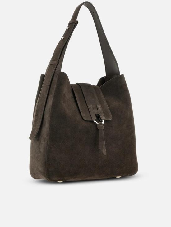 26FW 호간 숄더백 KBW01XS0200 UGM Brown - HOGAN