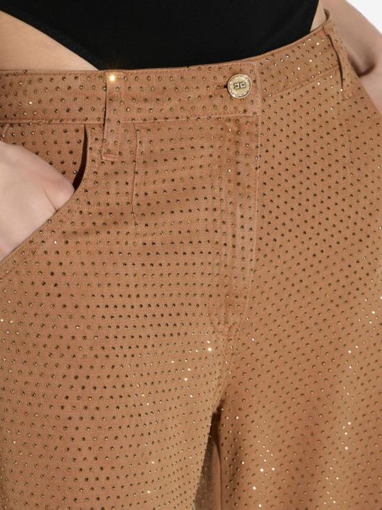 26FW 엘리자베타프랜치 수트 팬츠 PJ16D66E2 AI6 BROWN - ELISABETTA FRANCHI