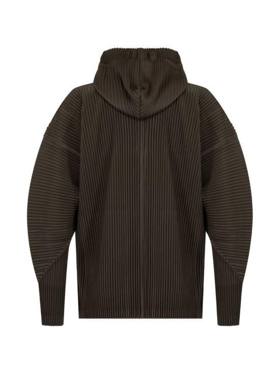 26FW 옴므 플리세 이세이 미야케 후드 티셔츠 HP68JL071 47 BROWN - HOMME PLISSE' ISSEY MIYAKE