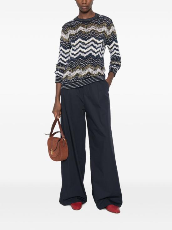 26FW 미소니 스웨터 DS26WN0W BK01KLS72RK NAVY - MISSONI
