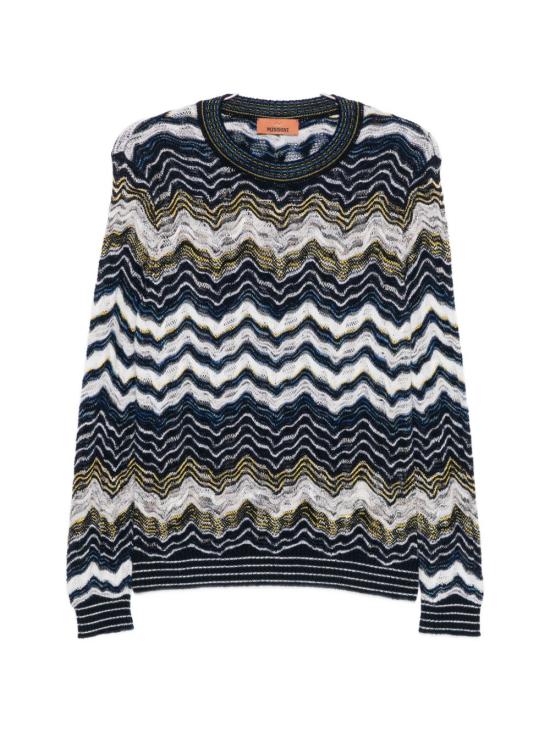 26FW 미소니 스웨터 DS26WN0W BK01KLS72RK NAVY