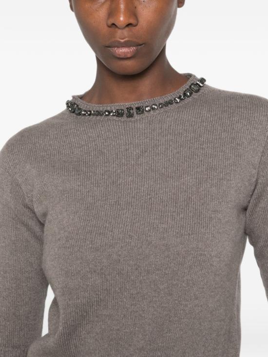 26FW 파비아나 필리피 스웨터 MAD226F490 M4801276 BROWN - FABIANA FILIPPI