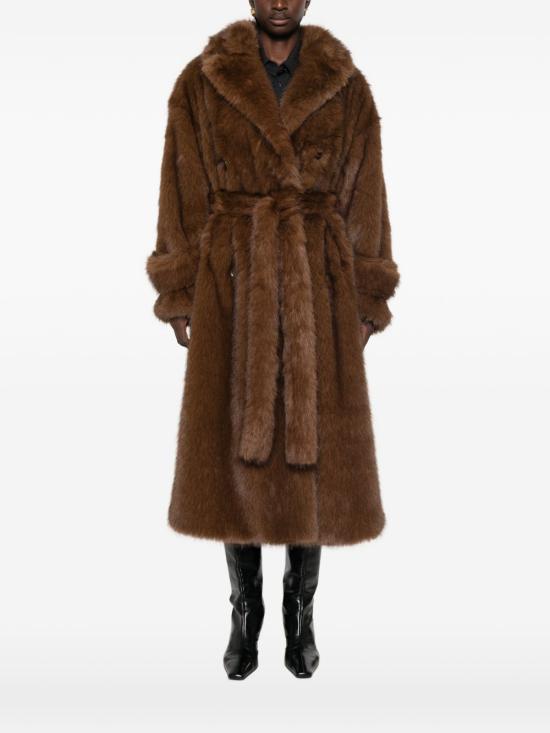 26FW 비비 쿠튀르 코트 FW26FA1 MINK BROWN - B&B COUTURE