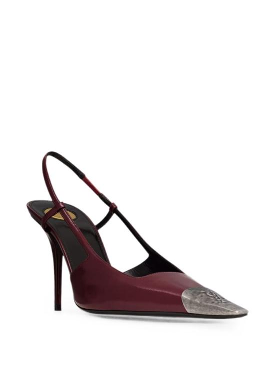 26FW 생로랑 스무스 가죽 슬링백 펌프스 841158 AAFGC6629 BORDEAUX - SAINT LAURENT
