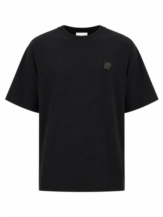 26FW 메종키츠네 폭스 헤드 오버사이즈 티셔츠 PM00109KJ0119 P199 BLACK