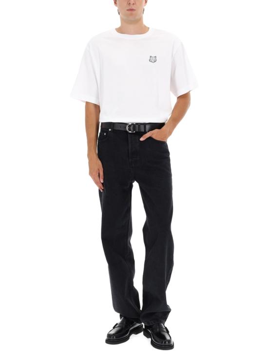 26FW 메종키츠네 폭스 헤드 오버사이즈 티셔츠 PM00109KJ0119 P100 WHITE - MAISON KITSUNE